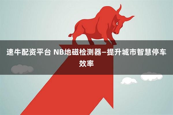 速牛配资平台 NB地磁检测器—提升城市智慧停车效率
