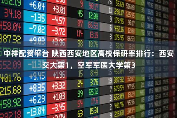 中祥配资平台 陕西西安地区高校保研率排行：西安交大第1，空军军医大学第3