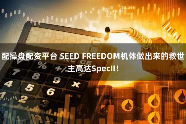 配操盘配资平台 SEED FREEDOM机体做出来的救世主高达SpecII！